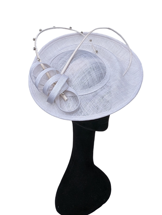 Kirstin Fascinator/Headpiece In White