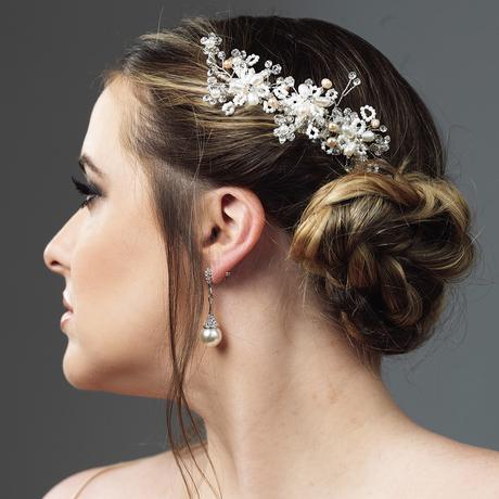 Azure Hilary Comb Wedding Headpiece