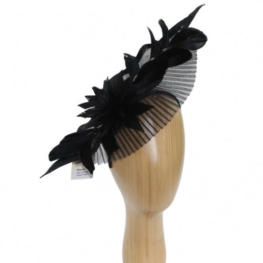 Sharon Fascinator/Headpiece In Black