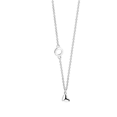 Newbridge Silverware Silver Necklace With Heart Pendant