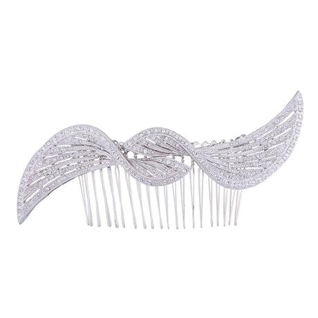 Azure Luxe Double Swirl Comb Headpiece