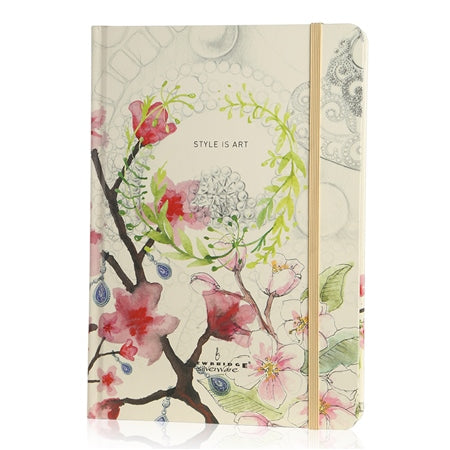 Newbridge Silverware Style is Art Floral Hardback Notebook
