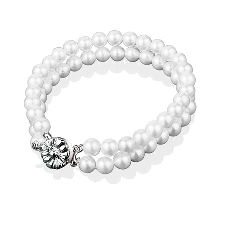 Newbridge Silverware Pearl Double Strand Bracelet
