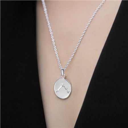 Newbridge Silverware Necklace Zodiac Pendant Aries
