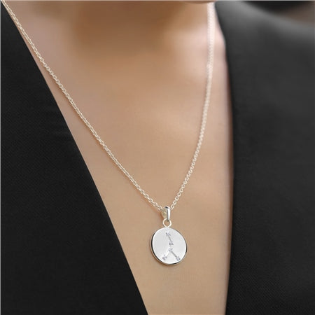 Newbridge Silverware Necklace Zodiac Pendant Cancer