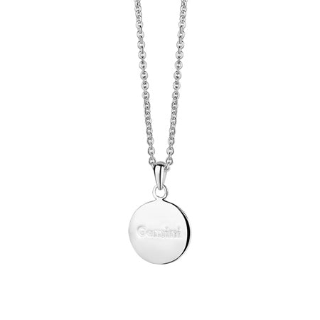 Newbridge Silverware Necklace Zodiac Pendant Gemini