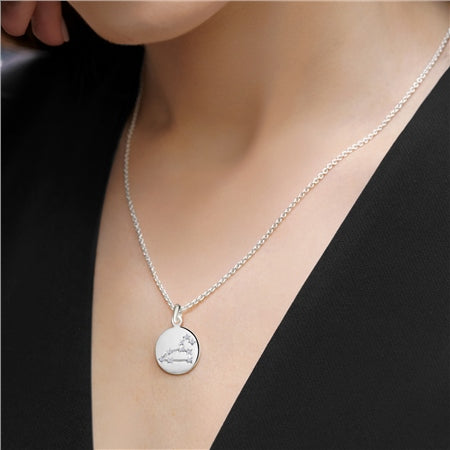 Newbridge Silverware Necklace Zodiac Pendant Leo