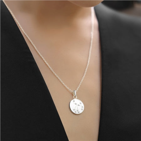 Newbridge Silverware Necklace Zodiac Pendant Sagittarius