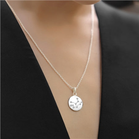 Newbridge Silverware Necklace/ Zodiac Pendant/Virgo