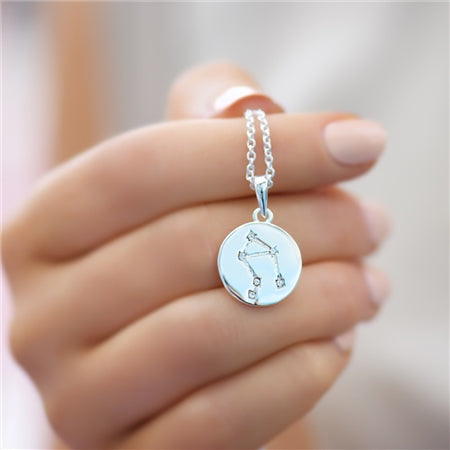 Newbridge Silverware Necklace Zodiac Pendant Libra