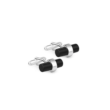 Newbridge Silverware Cufflinks with Black Stone