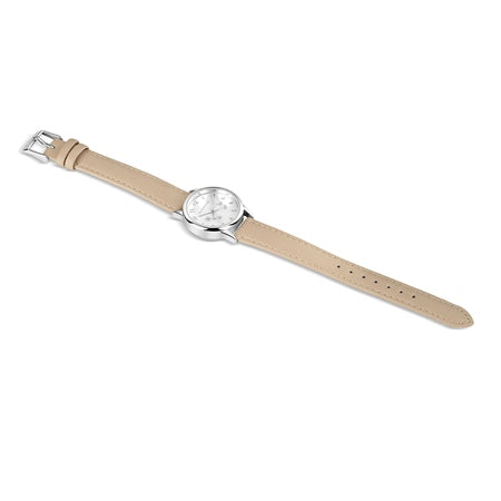 Newbridge Silverware Buttercup Childs Watch with Beige Strap