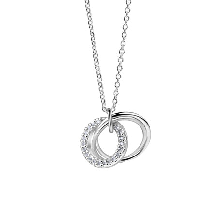 Newbridge Silverware Necklace Silver Plated Multi Disc Pendant