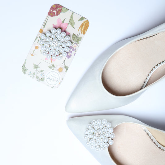 The perfect Bridal company Guava Shoe Clip - everly-acbf
