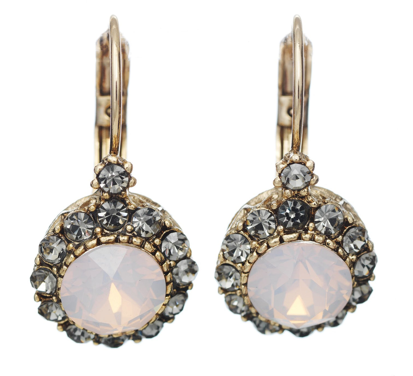 Azure Vintage Lou Lou Bridal Earrings Light Pink - everly-acbf