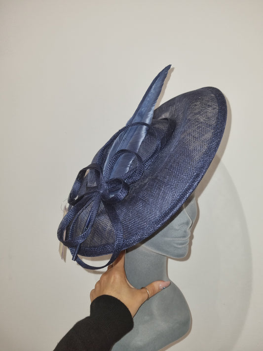 Pippa Fascinator/Headpiece in Navy