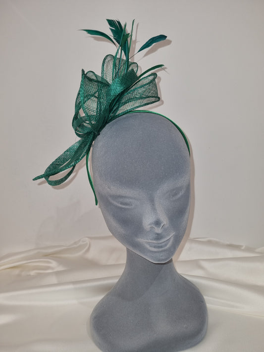 Green Fascinator/Headpiece-D2