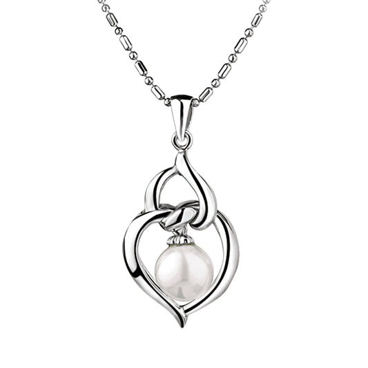 Newbridge Silverware Pearl Heart Pendant/Necklace