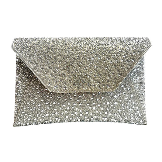 Silver Beaded Clutch Bag