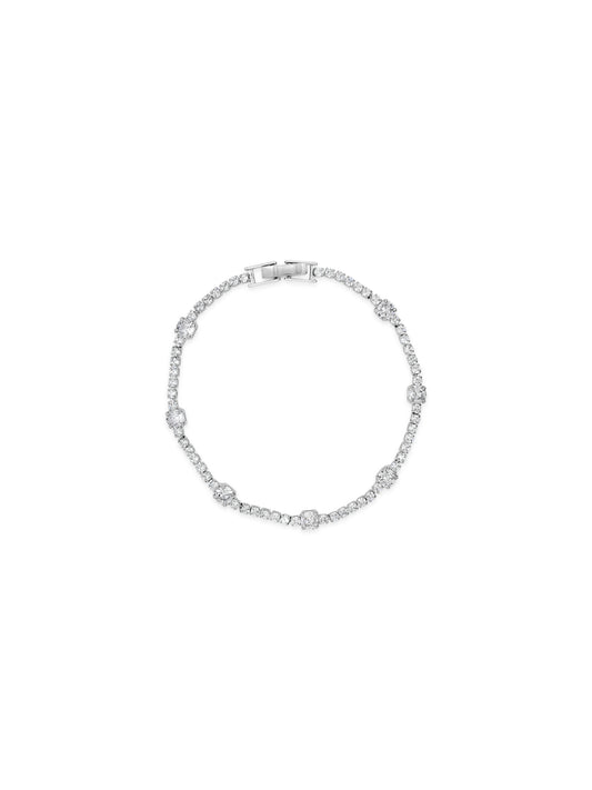 Silver Crystal Tennis Bracelet