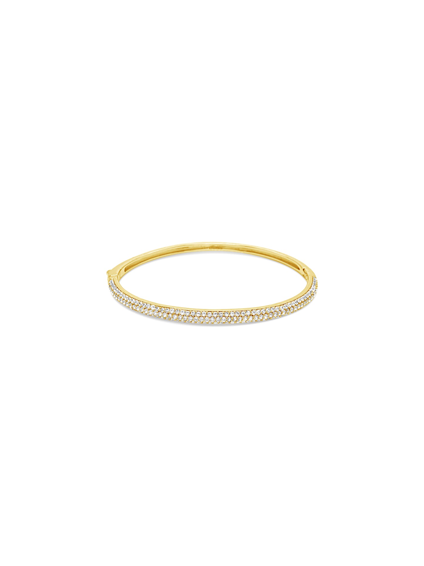 Gold Bangle With Glitter Detail