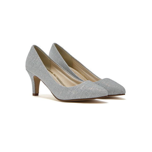 Rainbow Club Brooke Silver/Metallic Court Shoes