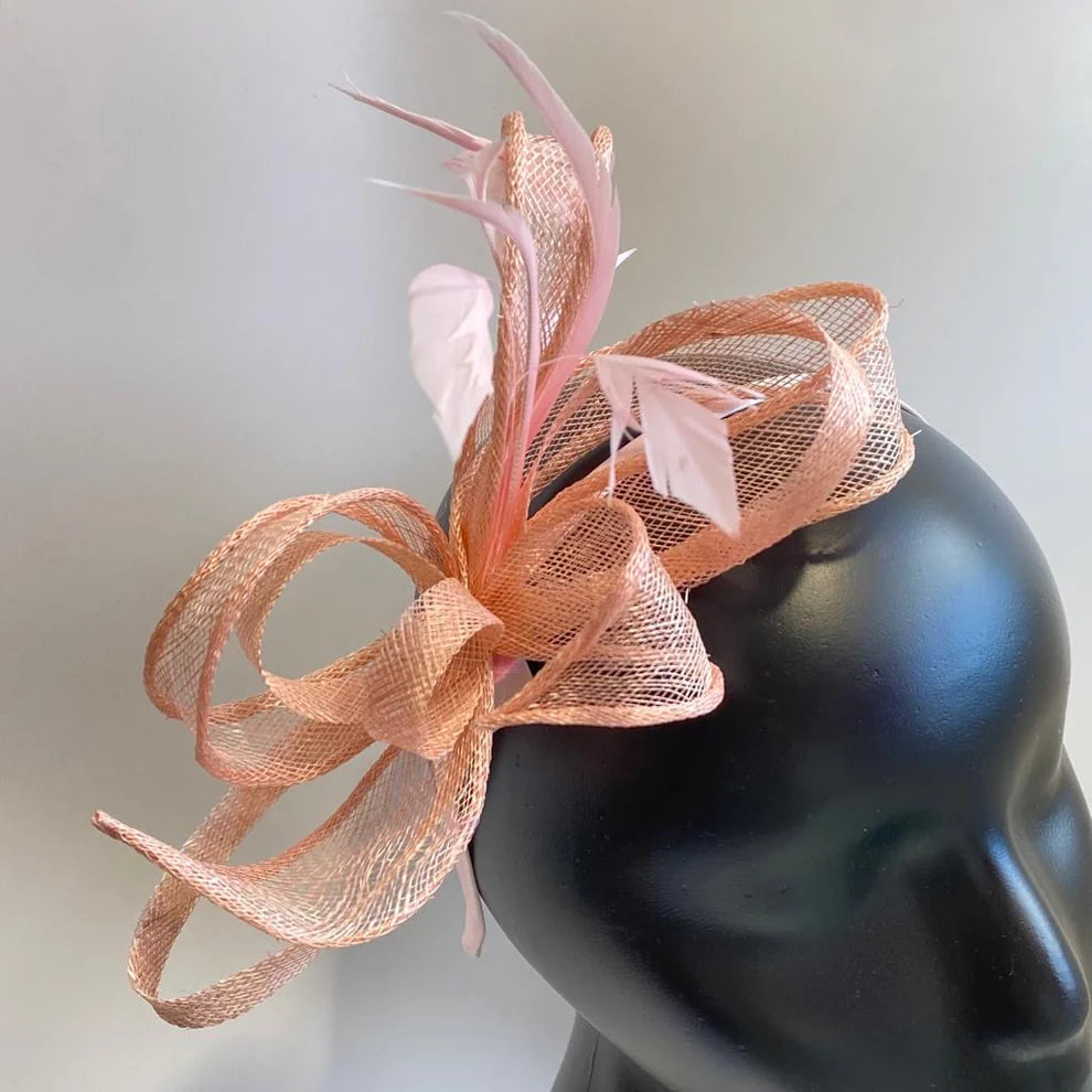 Dark Blush Fascinator/Headpiece~D02
