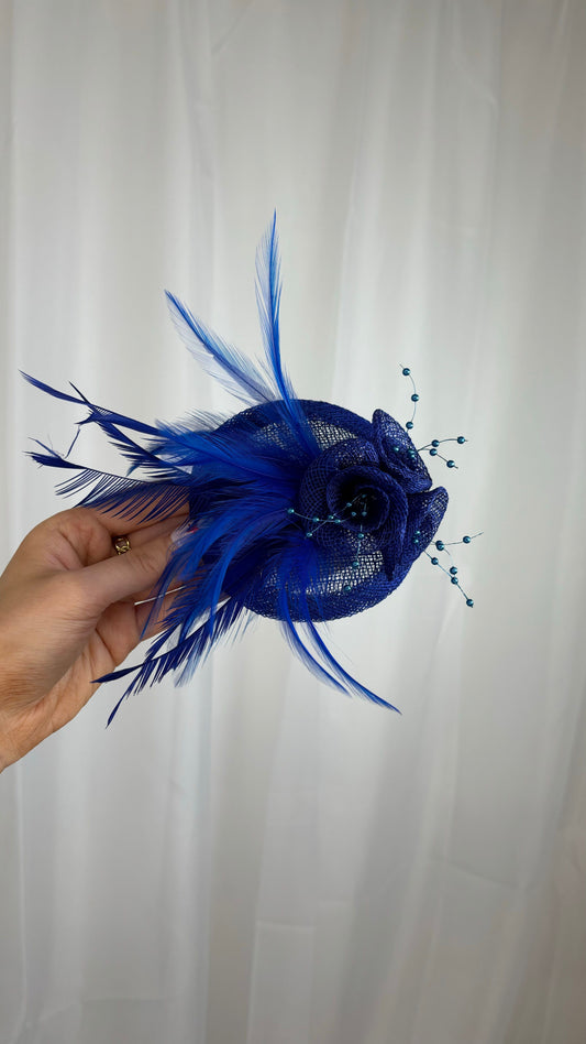 Small Fascinators with Feathers & Flowers