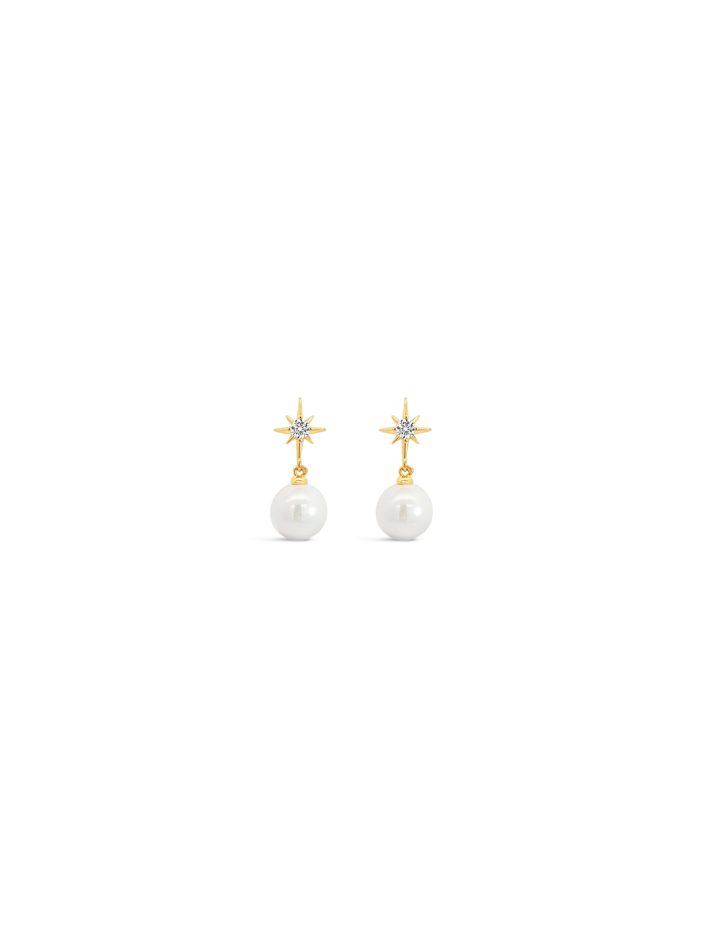 Pearl & Gold Earrings