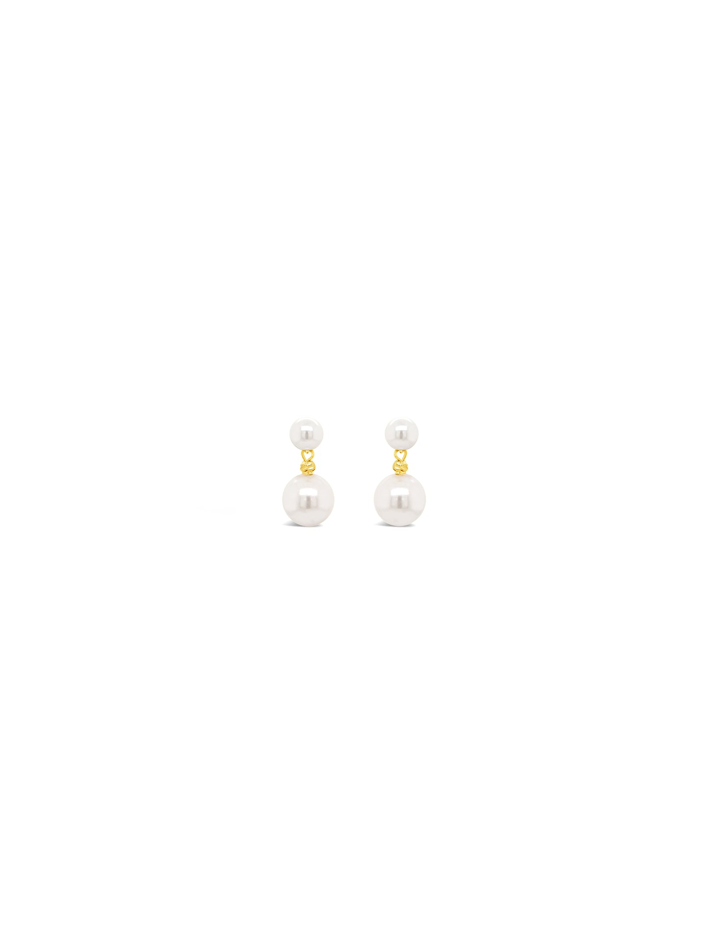Pearl & Gold Earrings