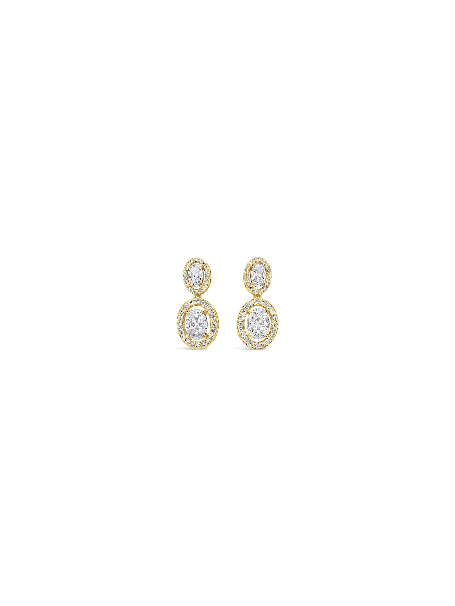 Gold & Crystal Earrings