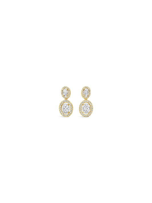 Gold & Crystal Earrings