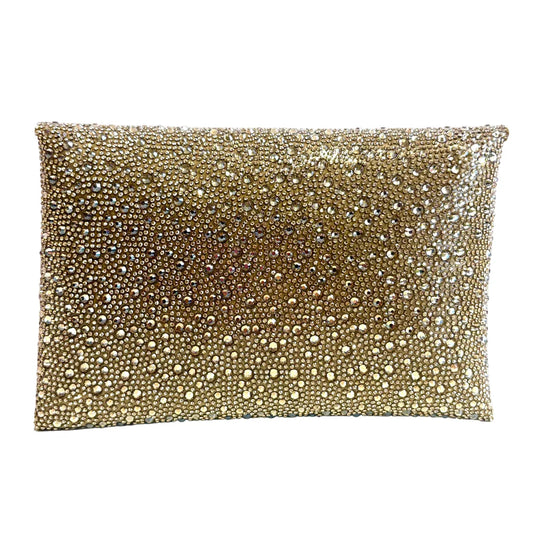 Gold Beaded Clutch Bag