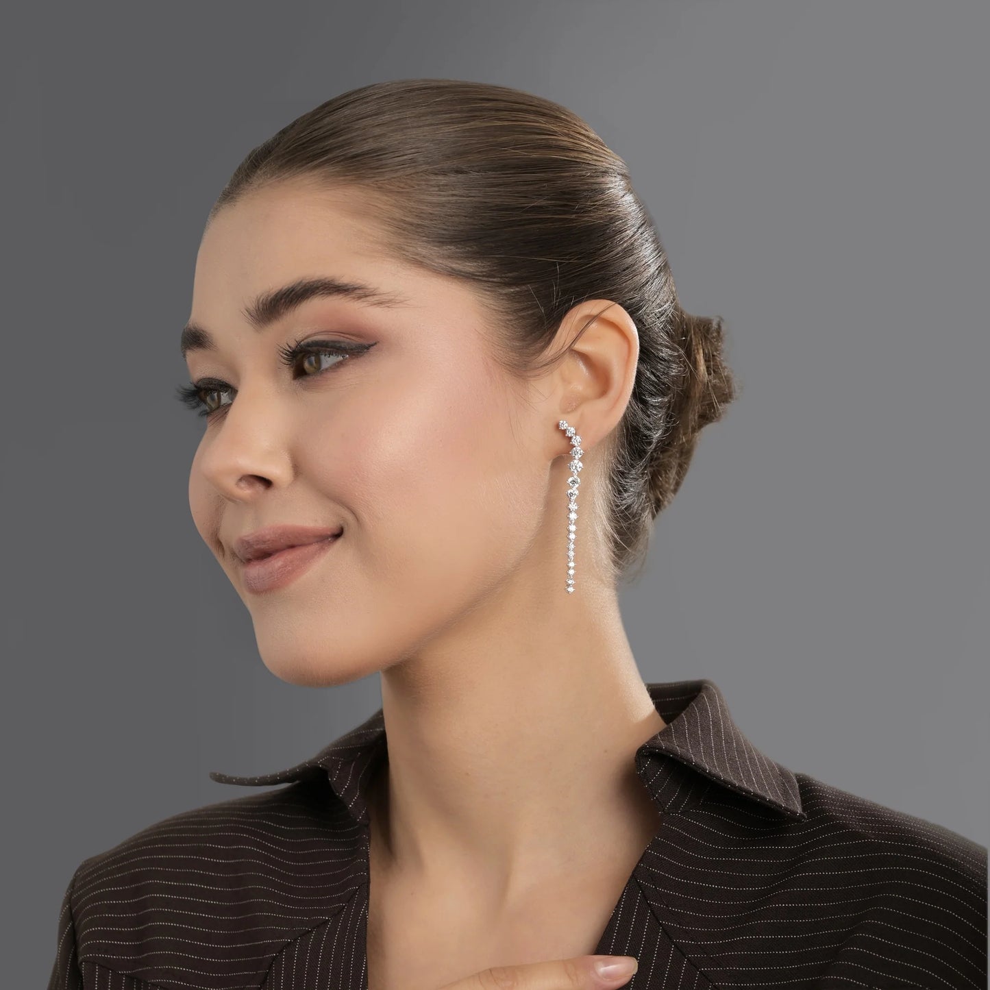 Newbridge Silverware Cubic Zirconia Drop Earrings