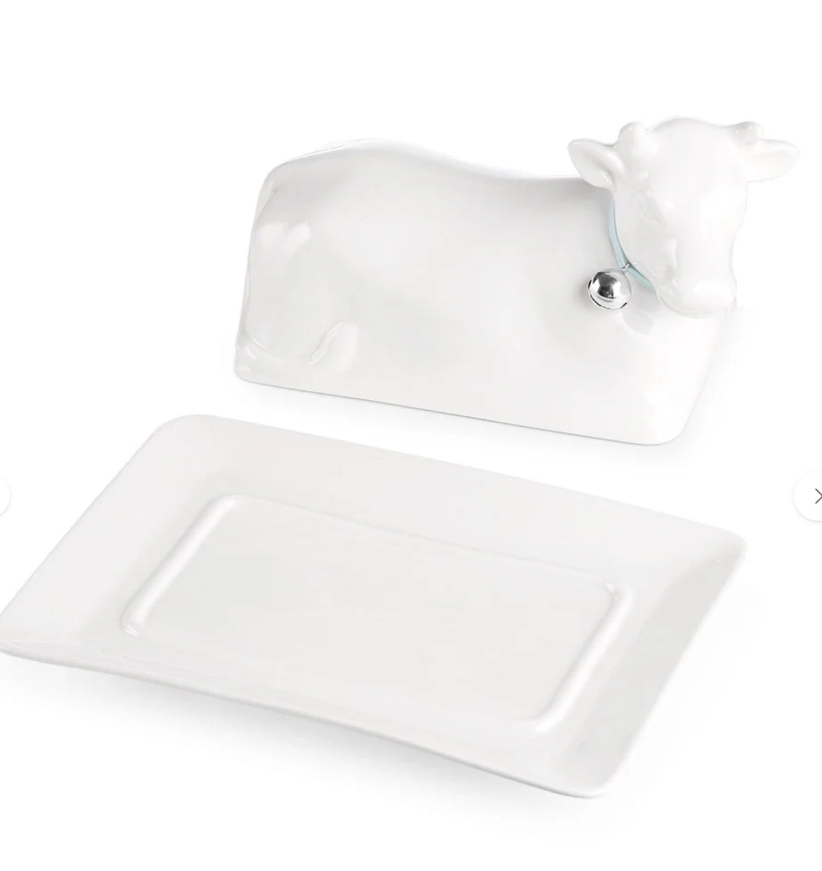 Newbridge Silverware Whiteware Cow Butterdish