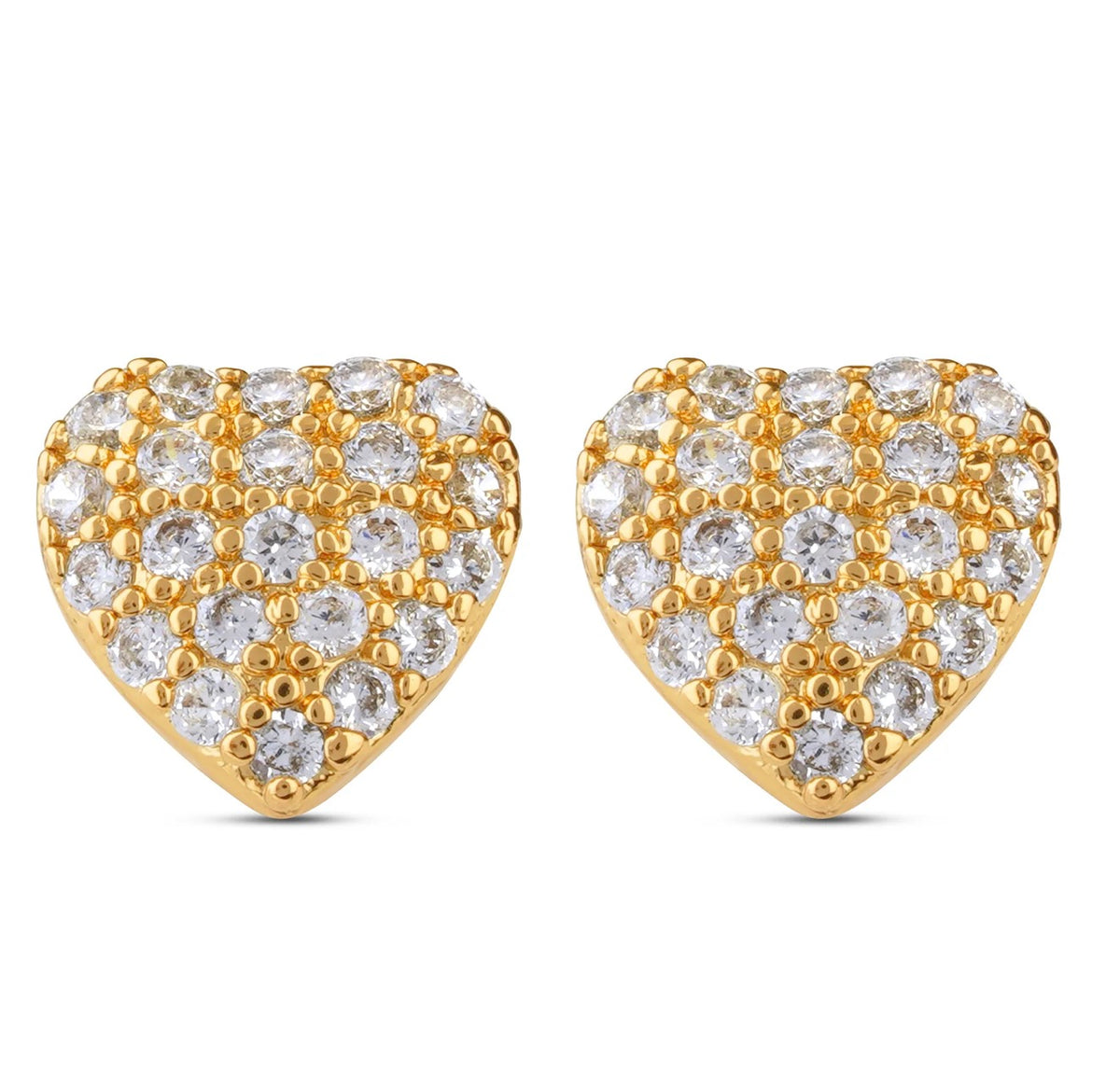 Newbridge Silverware Heart Of Stars Card Gold Earrings
