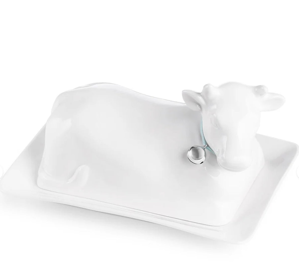 Newbridge Silverware Whiteware Cow Butterdish