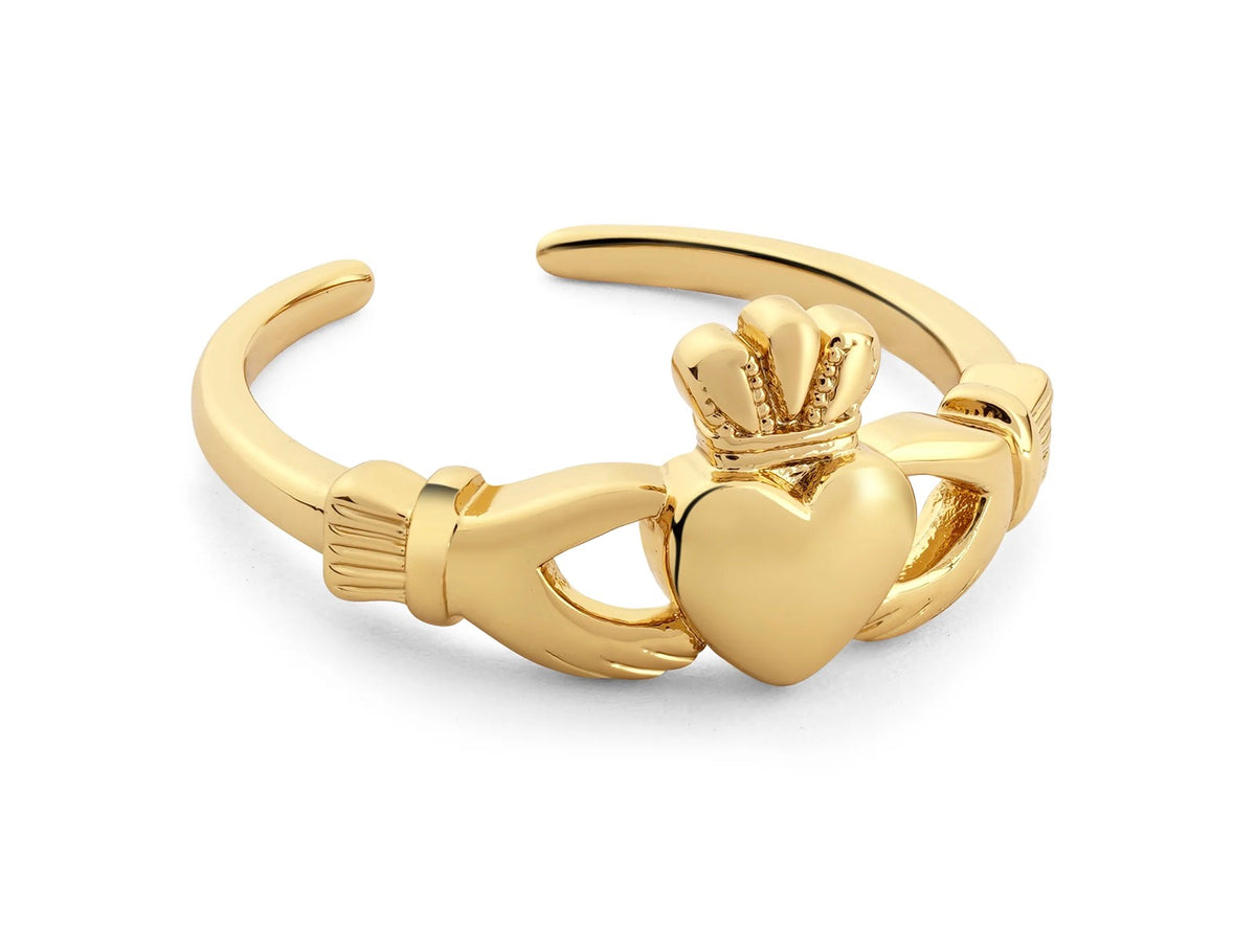 Newbridge Silverware Gold Plated Claddagh Ring