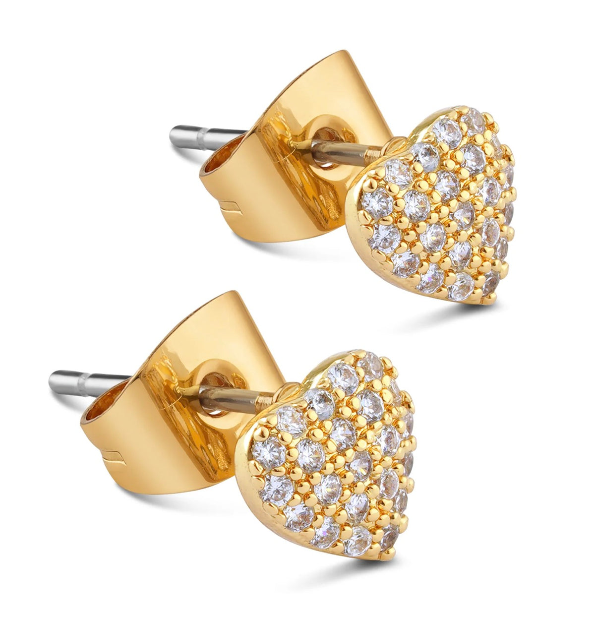 Newbridge Silverware Heart Of Stars Card Gold Earrings
