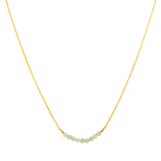 GT Aventurine Beads Gold Necklace