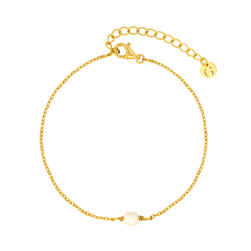 GT Single Pearl Gold Bracelet