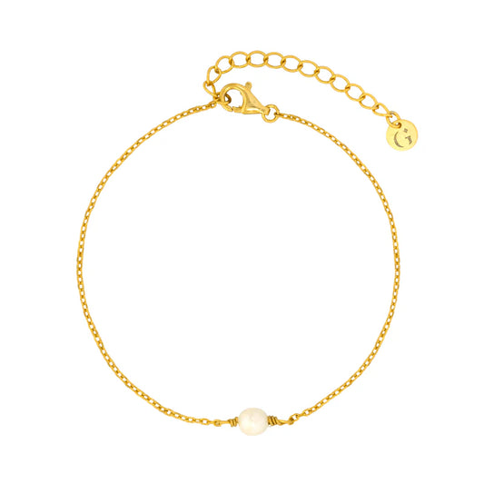 GT Single Pearl Gold Bracelet