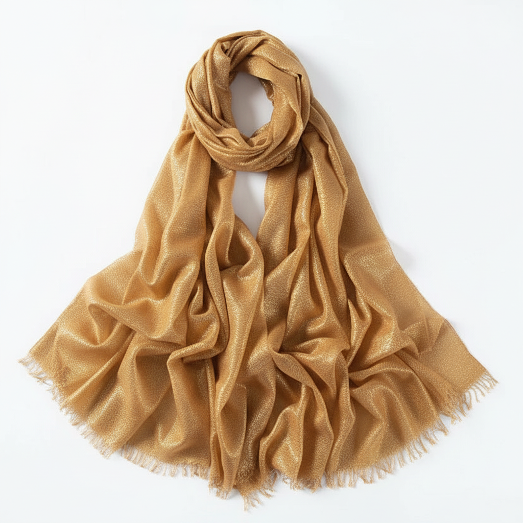 Dark Gold Shimmer Scarf/Wrap