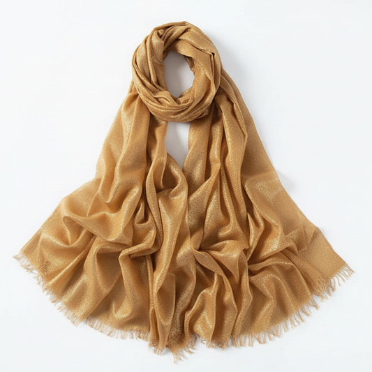 Dark Gold Shimmer Scarf/Wrap