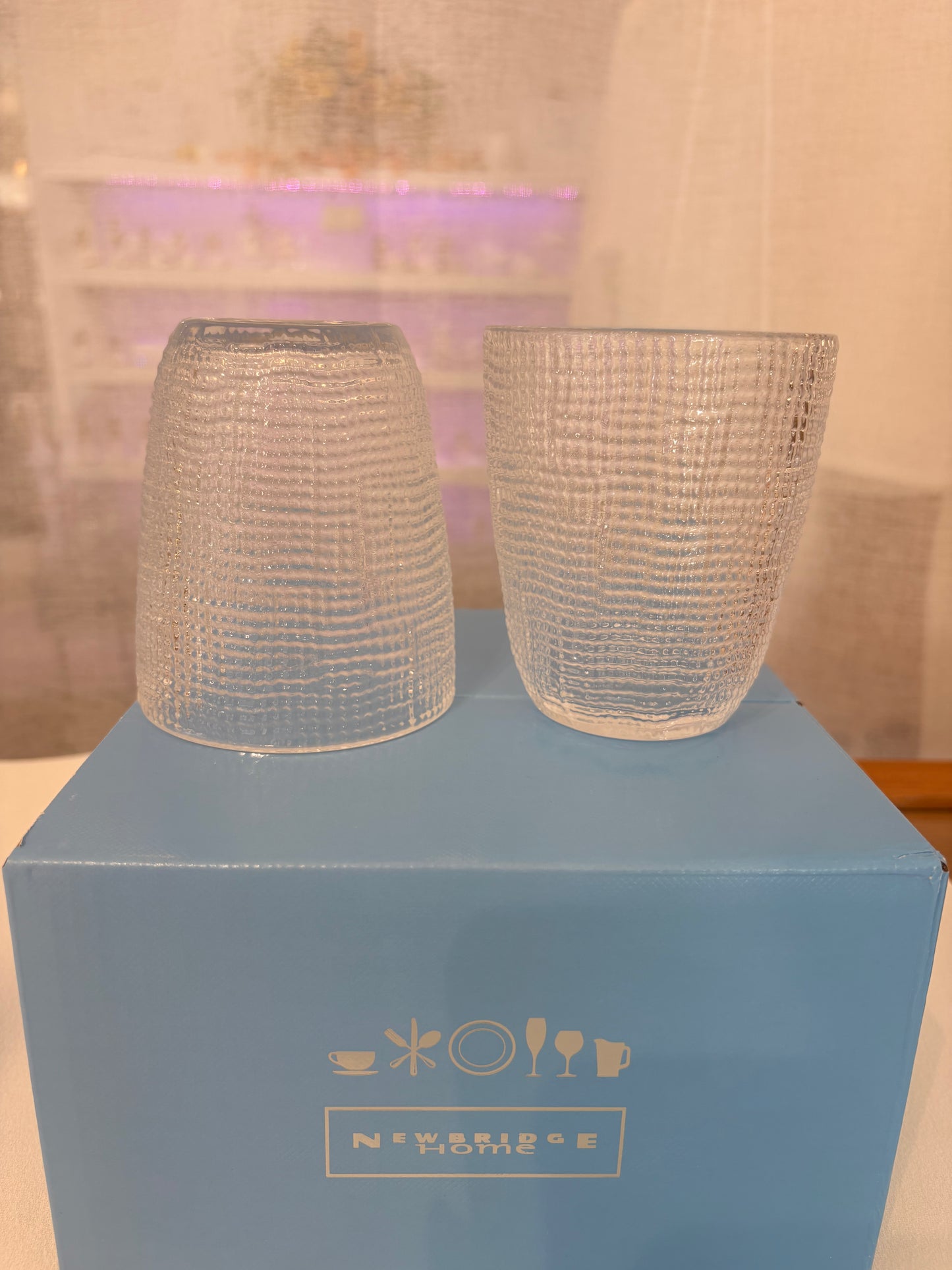 Newbridge Silverware Textured Tumbler Glasses Set Of 4 330ml