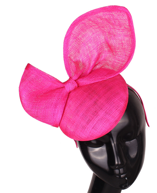Hot Pink Fascinator/Headpiece With Bow Detail
