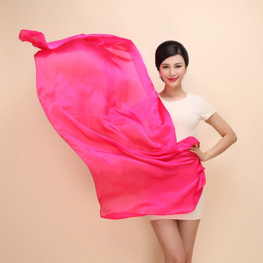 Plain Long Silk Feel Scarves
