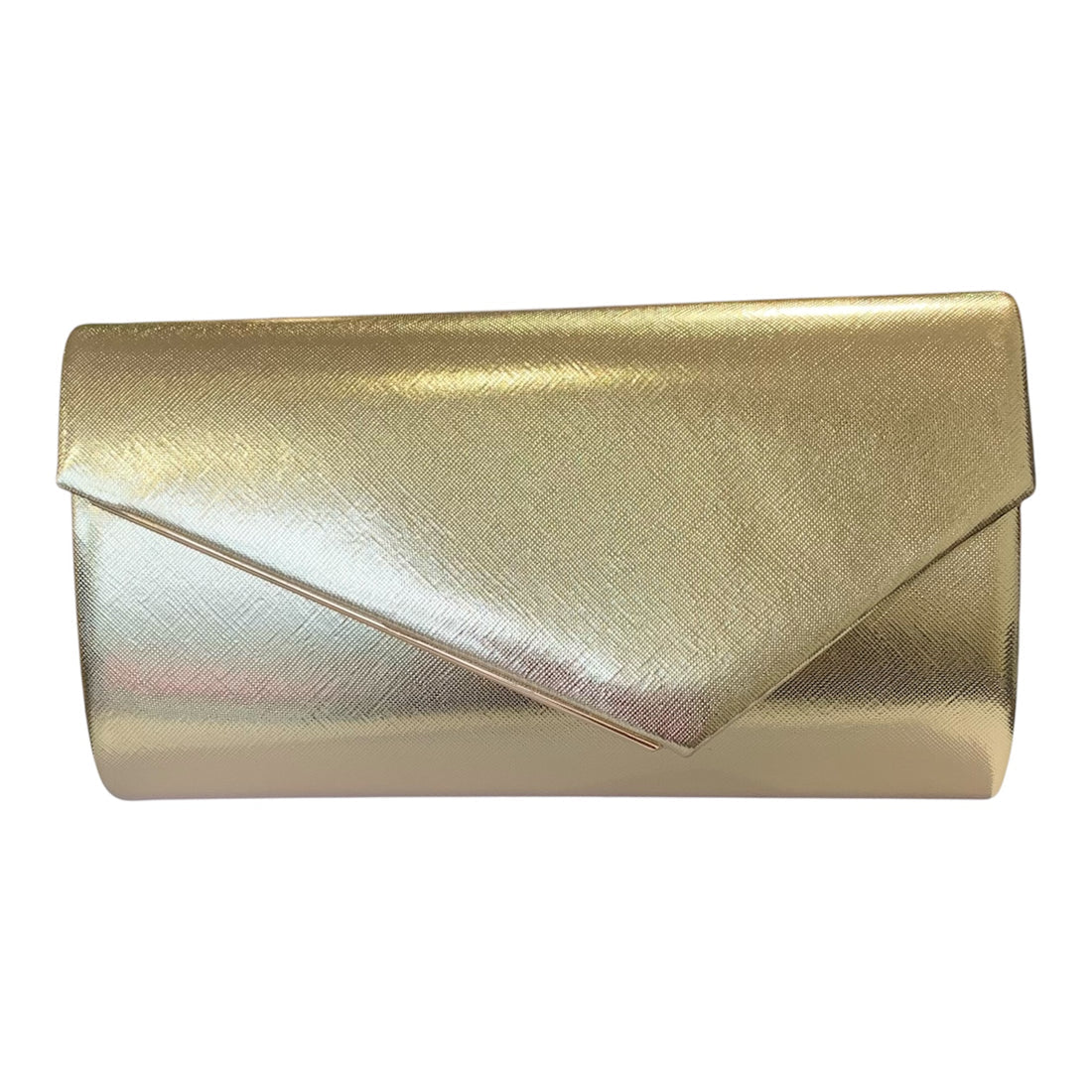Gold Envelope Style Clutch Bag