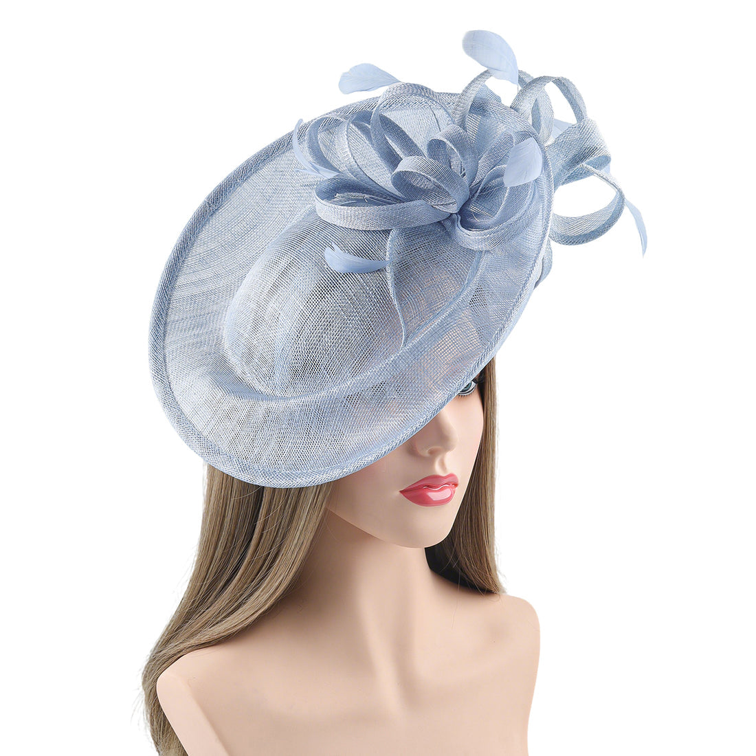 Powder Blue Fascinator/Headpiece~D38