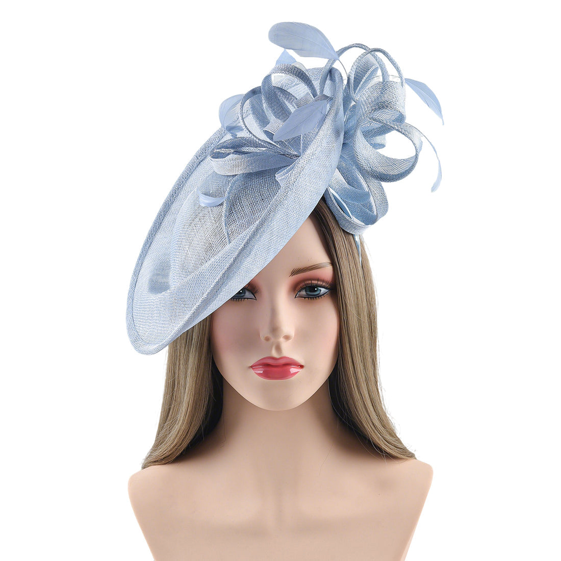 Powder Blue Fascinator/Headpiece~D38